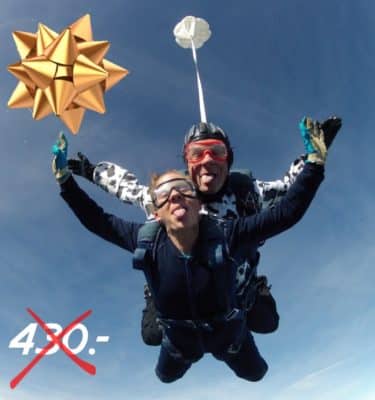 BON CADEAU - SAUT EN PARACHUTE TANDEM  depuis un avion