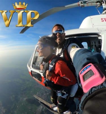 BON CADEAU - SAUT EN TANDEM "V.I.P." DEPUIS UN HELICOPTERE SUR LA GRUYERE + vidéo embarquée + vidéo photographe externe